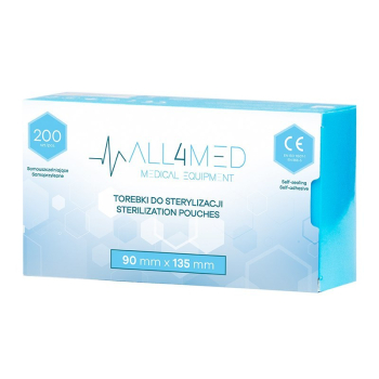 ActivShop ALL4MED TOREBKI DO STERYLIZACJI W AUTOKLAWIE 90MM X 135 MM 200SZT